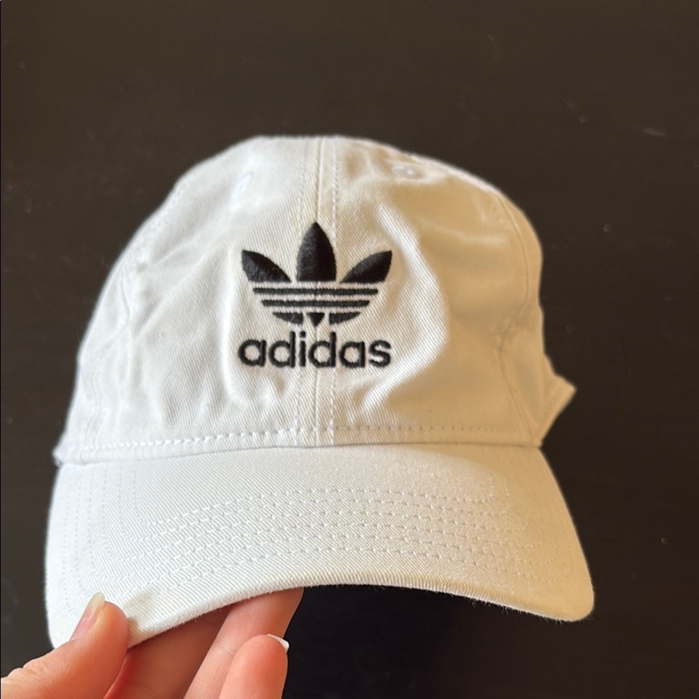 Adidas Logo White Baseball Hat